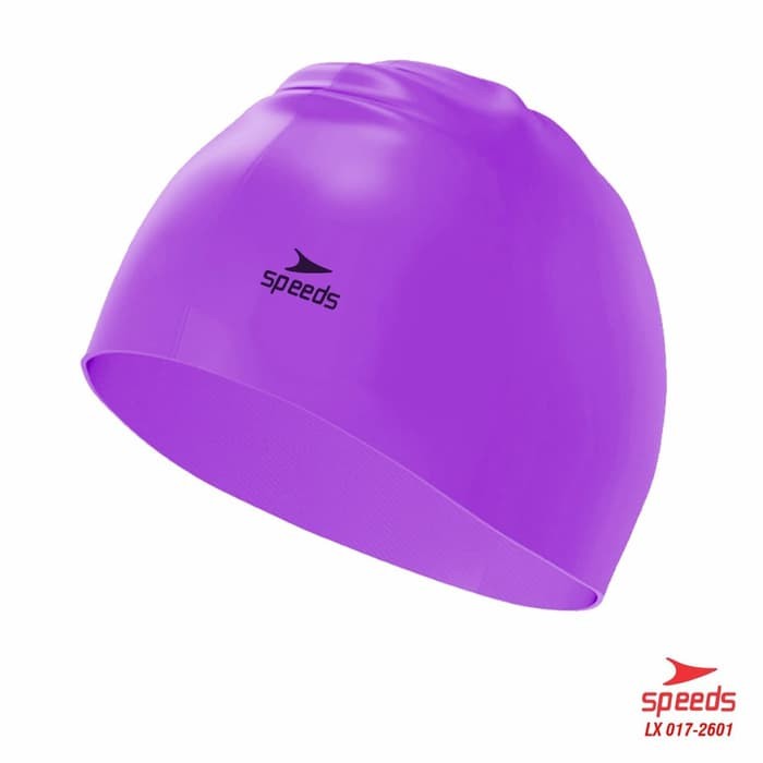 Topi renang dewasa Anti air Swim Cap Silicone Elastis Speeds 2601