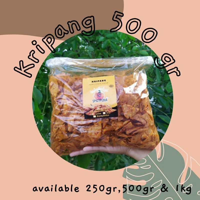 

KRIPIK PANGSIT KILOAN, KRIPANG BUMBU PREMIUM.. SPICYPEDIA