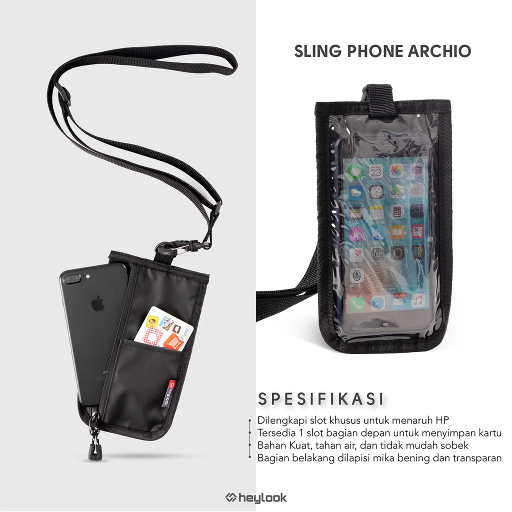 HEYLOOK Project - Sling Phone ICHIRO Pouch Wallet Waterprooff Sling Phone Anti Air Sling Bag Pouch