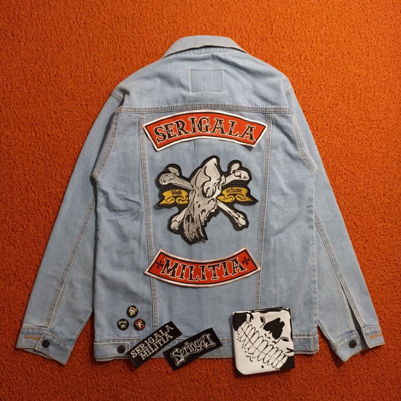 Backpatch bordir Serigala Militia Premium best Quality Termurah