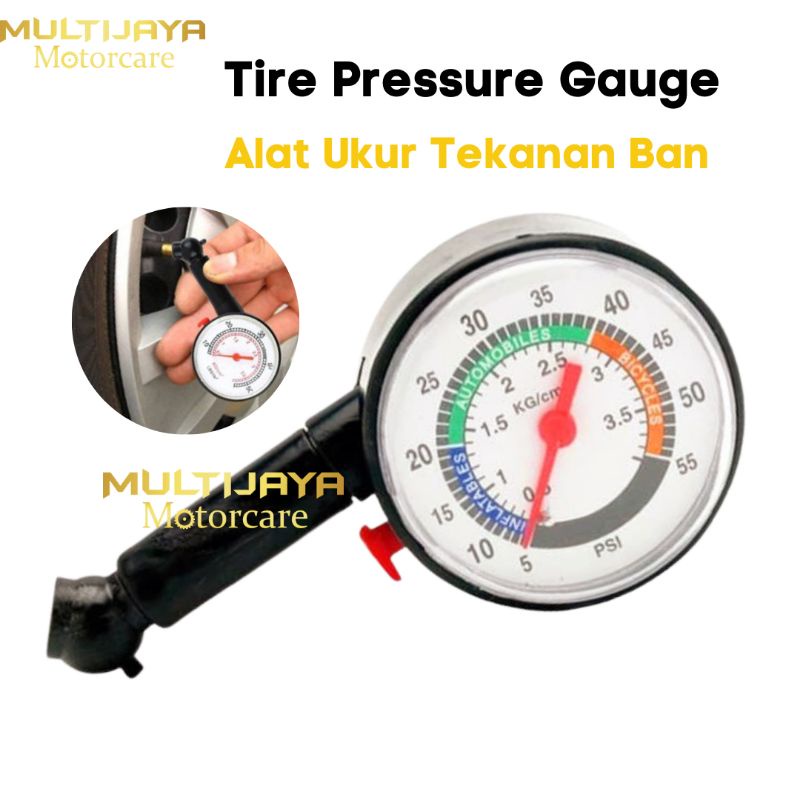 Tire Pressure Gauge Alat Ukur Tekanan Angin Ban Motor Mobil Pengukur Indikator Tekanan Ban  Dial Ghana