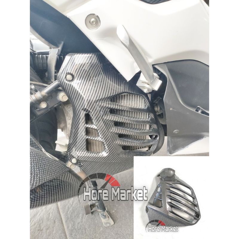 Cover Radiator Nmax Old Karbon Tutup Radiator Nmax lama carbon Merk Nemo Original