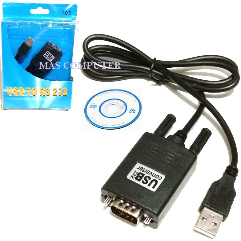 Kabel Usb To DB9 RS232 / Usb To Serial RS232 / Usb To Printer DB9 / Usb To RS232