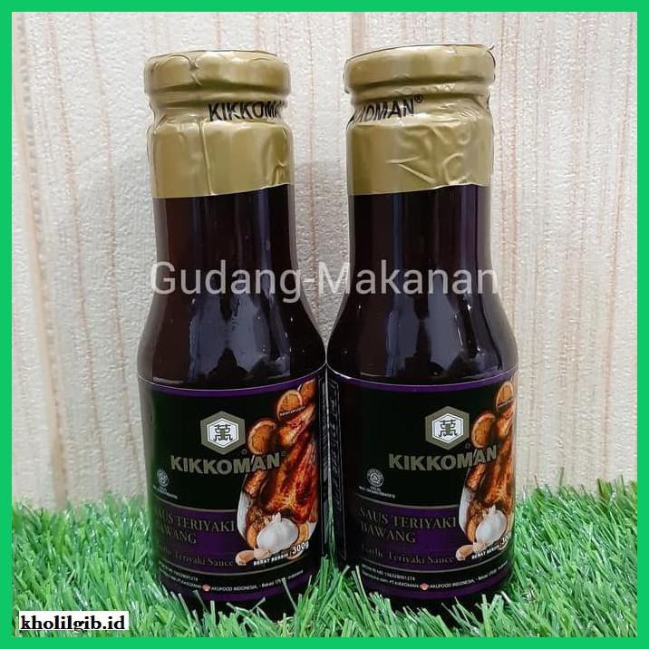 

gnidderdsaus- kikkoman saus teriyaki bawang halal 300 gr - pack standard -asliiiiii.