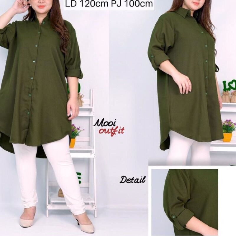 Zalfa Tunik / Tunik Polos Jumbo / Tunik