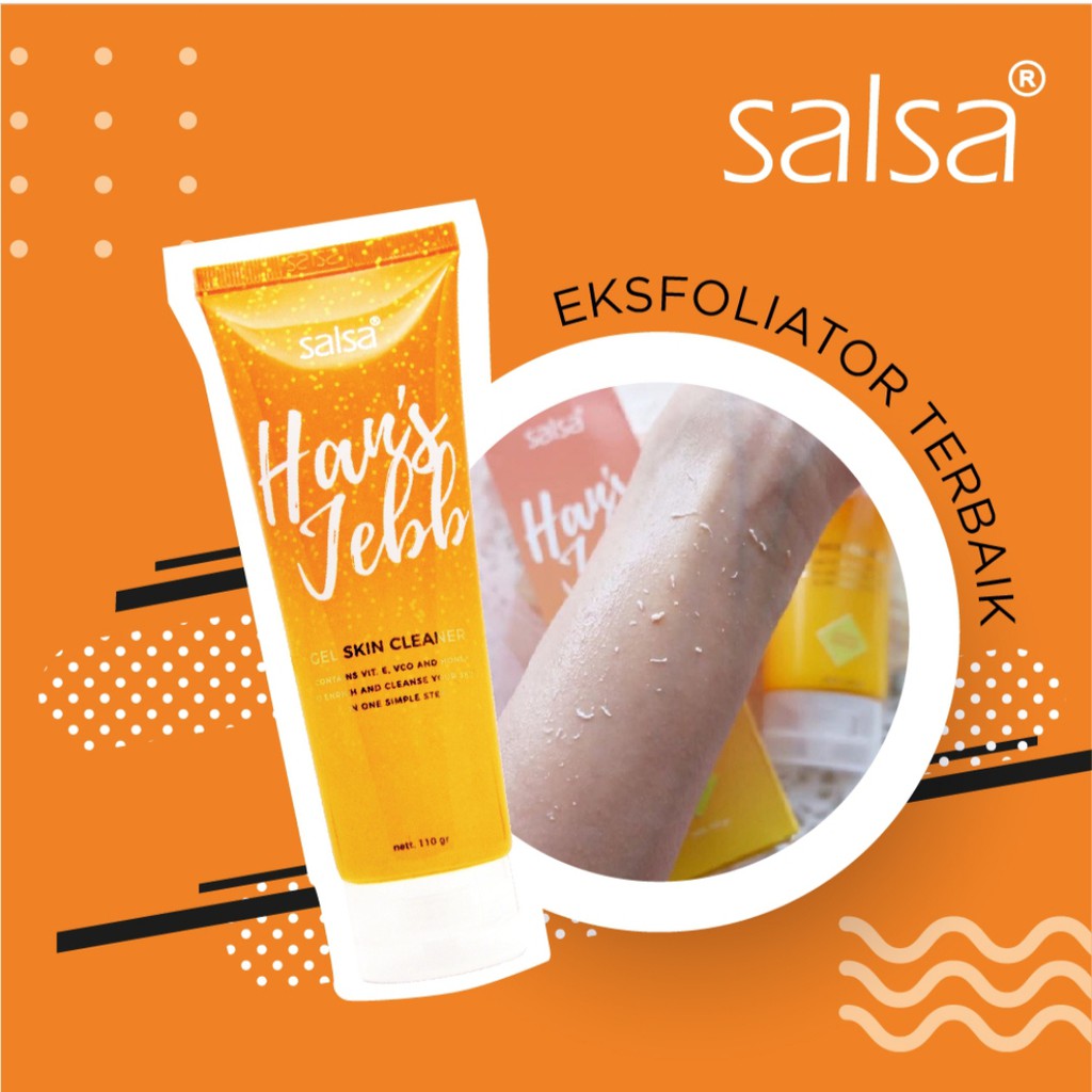 Salsa Hans Jebb Hansjebb Gel Skin Cleaner Peeling Pembersih Perontok Daki Tanpa Bilas Original Bpom