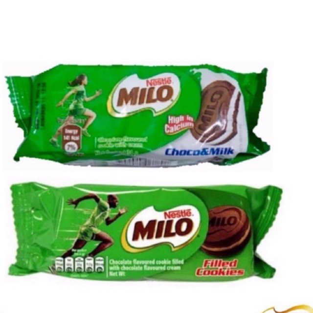 Milo Cookies Sandwich Filled Chocolate Milk Singapore Biskuit Biscuit pack kecil 34gr