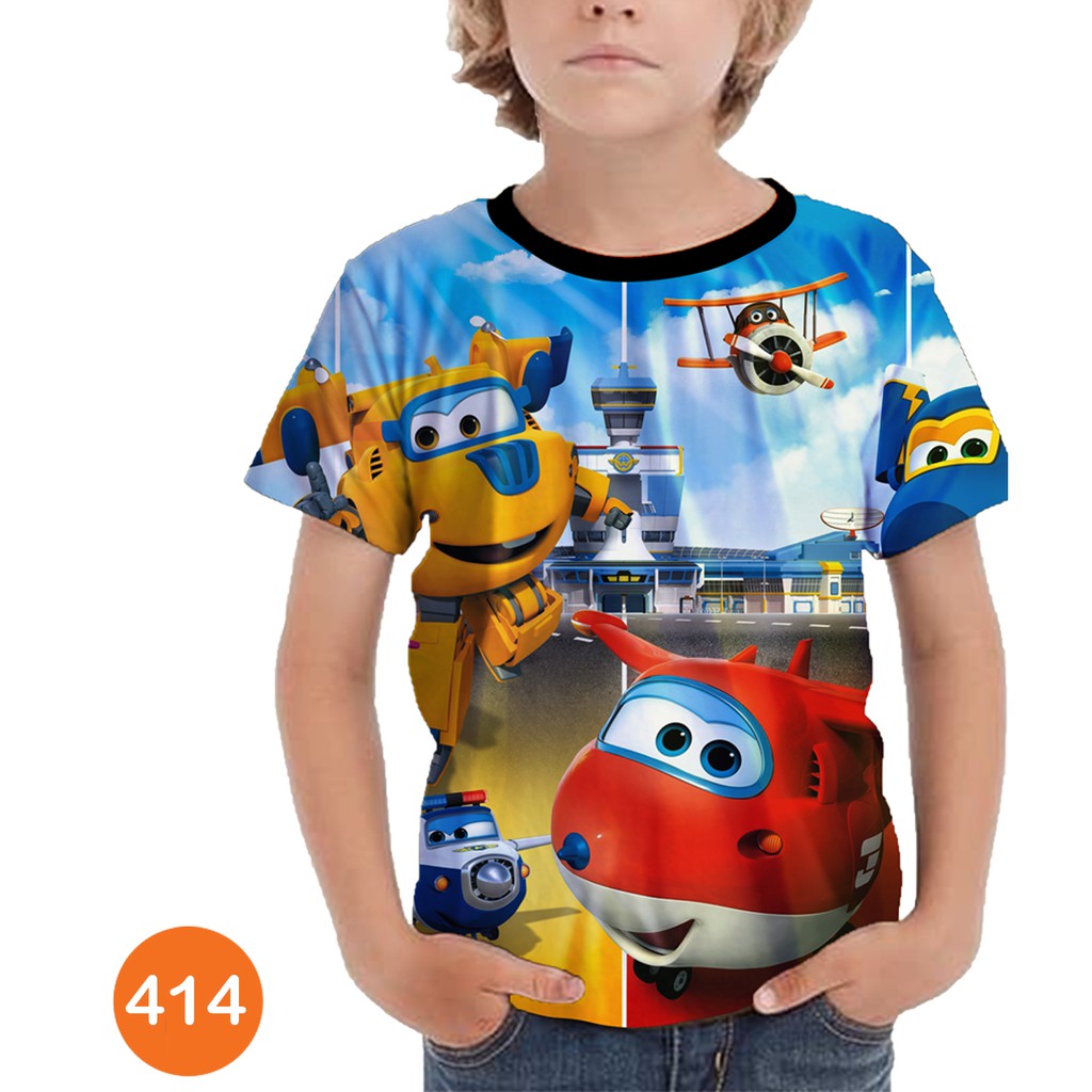 Baju Super Wings Baju Anak Printing #414