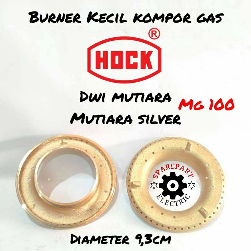 BURNER KECIL KOMPOR GAS HOCK MV - MG 100 DWI MUTIARA - MUTIARA SILVER