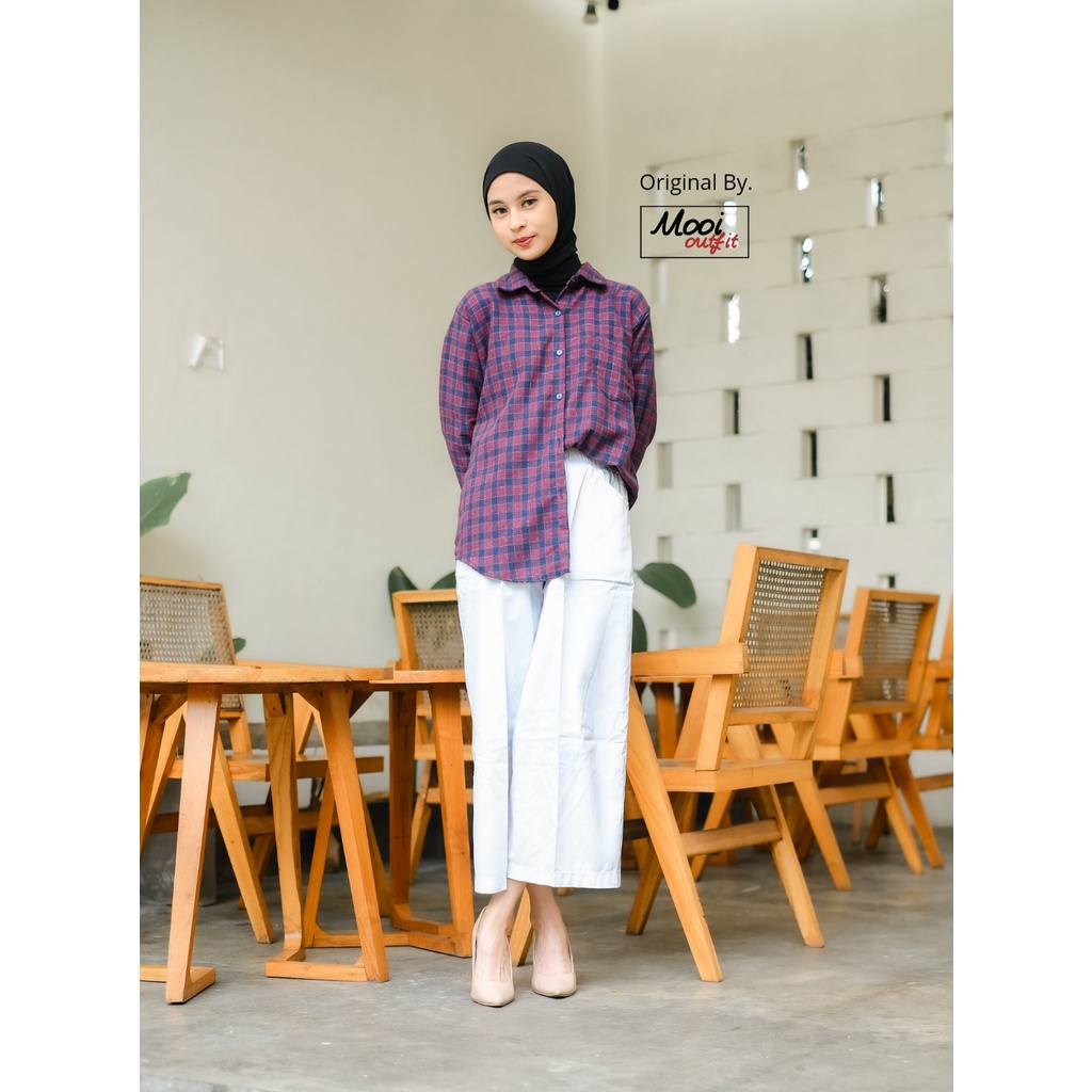 Kemeja Flanel / Kemeja wanita kekinian