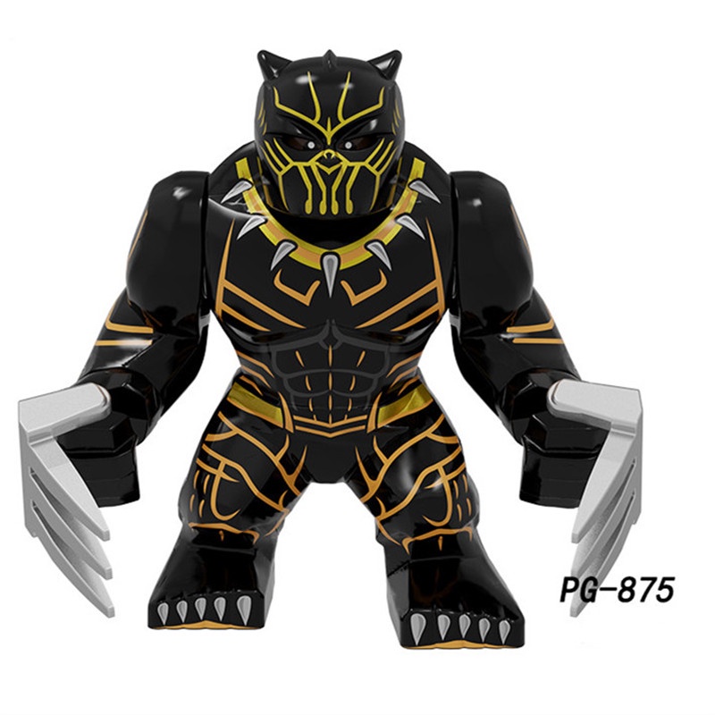 1pc Mainan Balok Bangunan Konstruksi Model Marvel Avengers Thanos Hulk Iron Man Untuk Hadiah Anak Laki-Laki