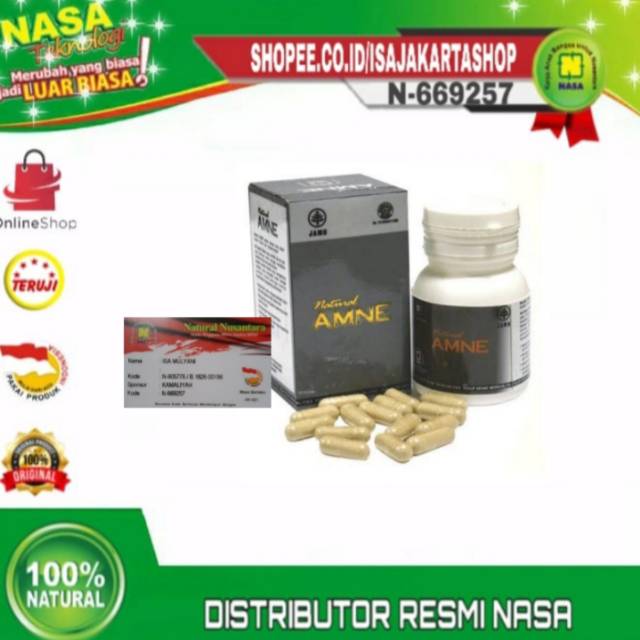 AMNE ORIGINAL NASA Herbal Kapsul Penggemuk Badan