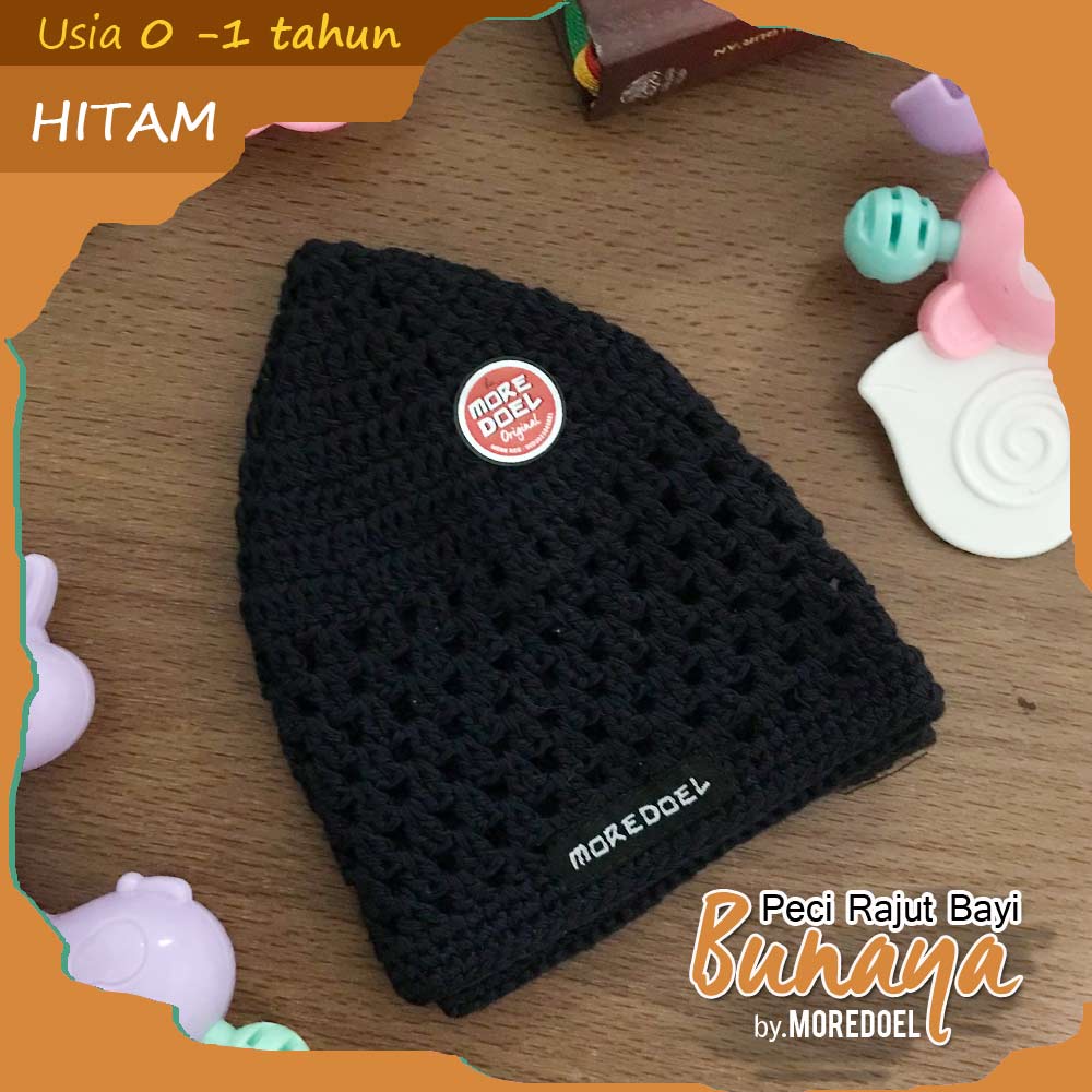 Peci Rajut Bayi Bunaya by Moredoel