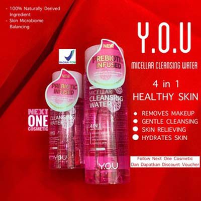 YOU Prebiotic-Infused Micellar Cleansing Water 50 dan 110ml