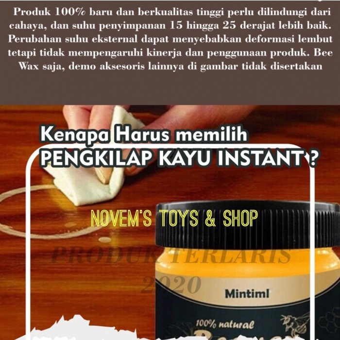 BEEWAX beewax natural pengkilap furniture kayu ORIGINAL READY STOCK