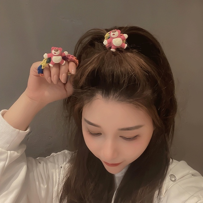 IKAT KARET RAMBUT JEPIT JEPITAN JEDAI MEDIUM TOY STORY HAIR CLIP KLIP CLAW WARNA WARNI CHAIN COLORFUL COTTON  CUTE LEMBUT LUCU UNIK ELASTIS ANAK WANITA WARNA WARNI HAIRTIES COLOR RIBBON AKSESORIS ELASTIC HAIR ACCESSORIES HAIR RING ROPE TIES BAND