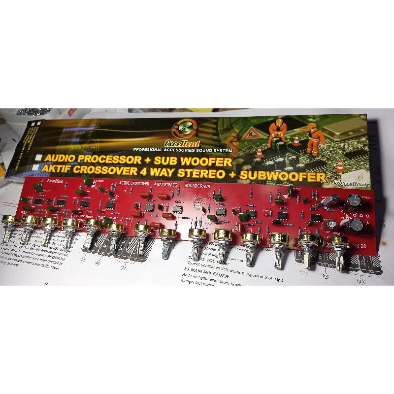 CROSOVER 4 WAY EXCCELENT+SUBWOFER