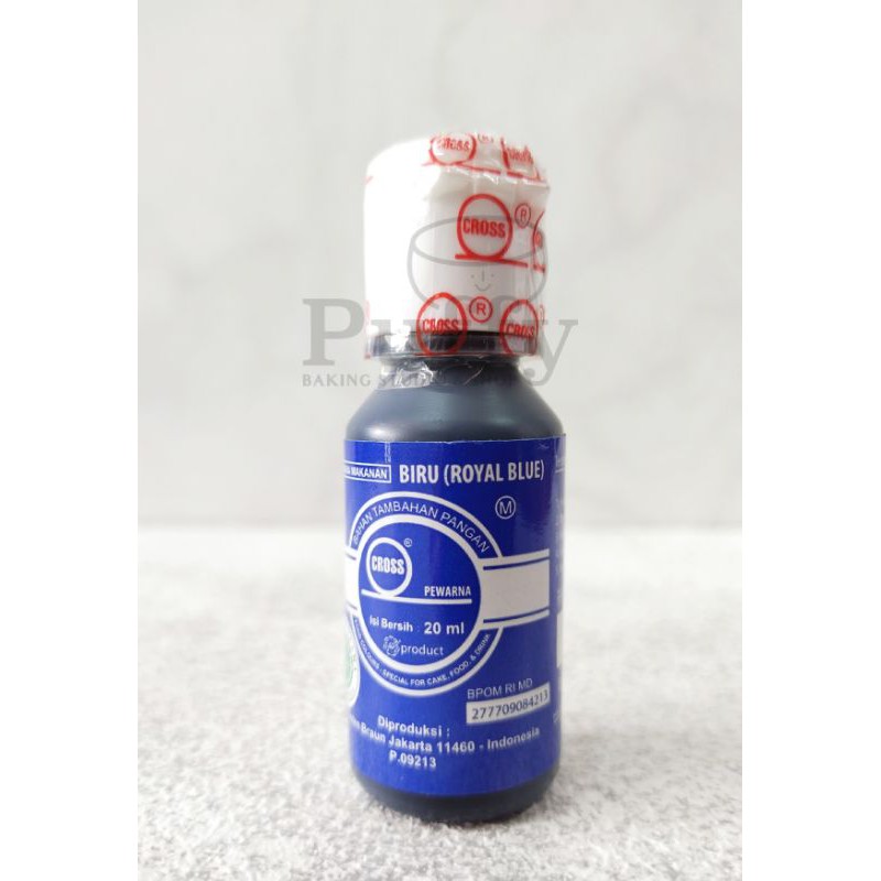 

Pewarna makanan Cross warna Royal Blue 20ml