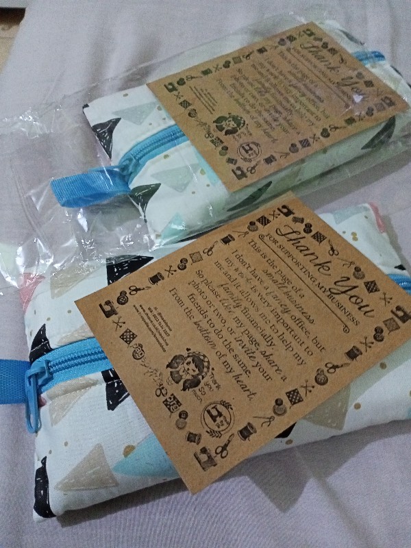 Tempat Tissue Travel Pack Handmade Kain Katun