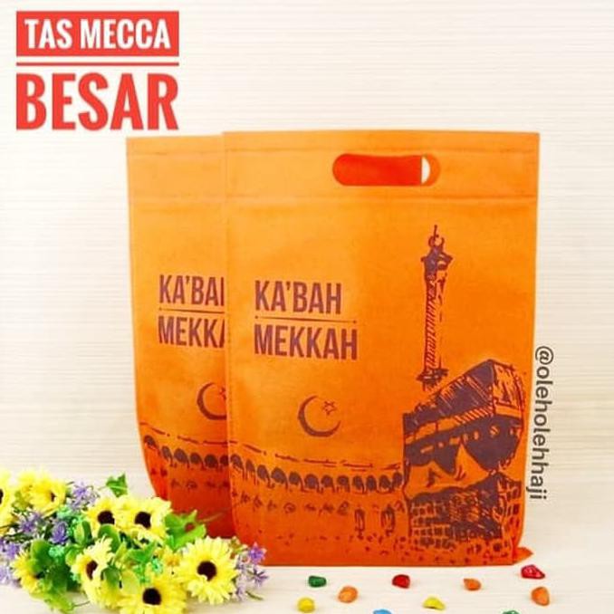 

TERMURAH Tas Souvenir Besar Bahan Kain Spunbond/Goodie Bag Oleh Oleh Haji Umroh - Pink