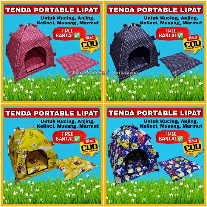 GPSS- Tenda Kucing Anjing Kelinci FREE BANTAL 42x42x44 Tenda Anjing Tenda Kelinci Tempat Tidur Kucing Ayunan Kucing Ayunan Hamster Ayunan Tidur Gantung Ayunan Musang Hammock Kucing Hammock Ayunan Tidur Gantung Alas Kandang Kucing Alas Kandang Kelinci