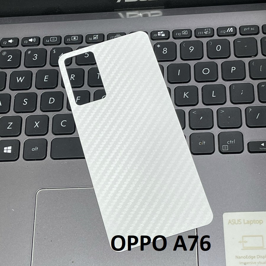 OPPO A1K A16e A16K A96 A55 A76 A95 A74 4G A74 5G ANTI GORES BELAKANG SKIN CARBON, GARSKIN MOTIF KARBON ANTI JAMUR TRANSPARAN BACK PROTECT ANTI JAMURAN