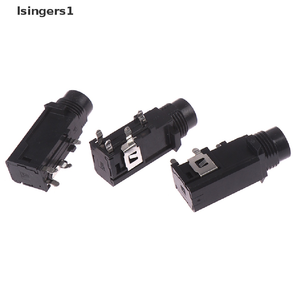 (lsingers1) 3pcs / lot adapter Konektor Jack audio stereo female 6.35mm 4pin