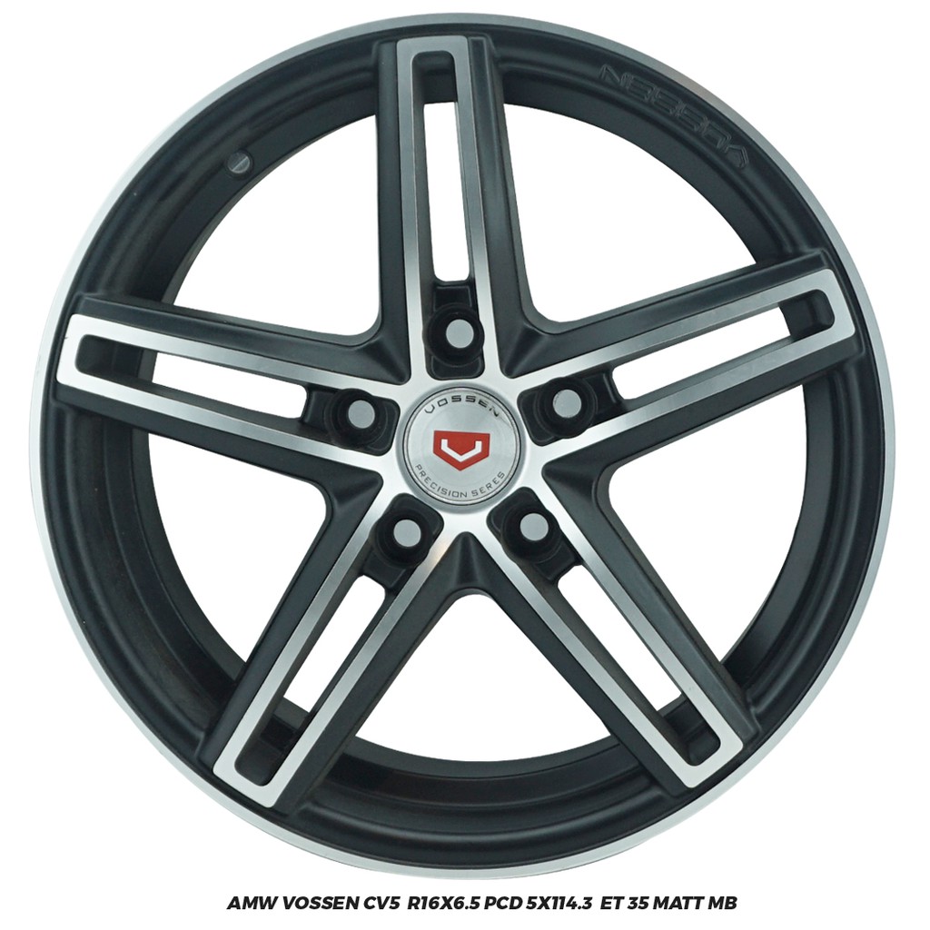 Velg Mobil AMW Vossen Cv5 Ring 16x6.5 Pcd 5x114.3 ET 35 MATT MB