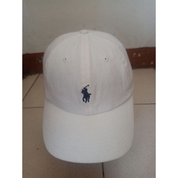 Topi Polo original putih second bekas