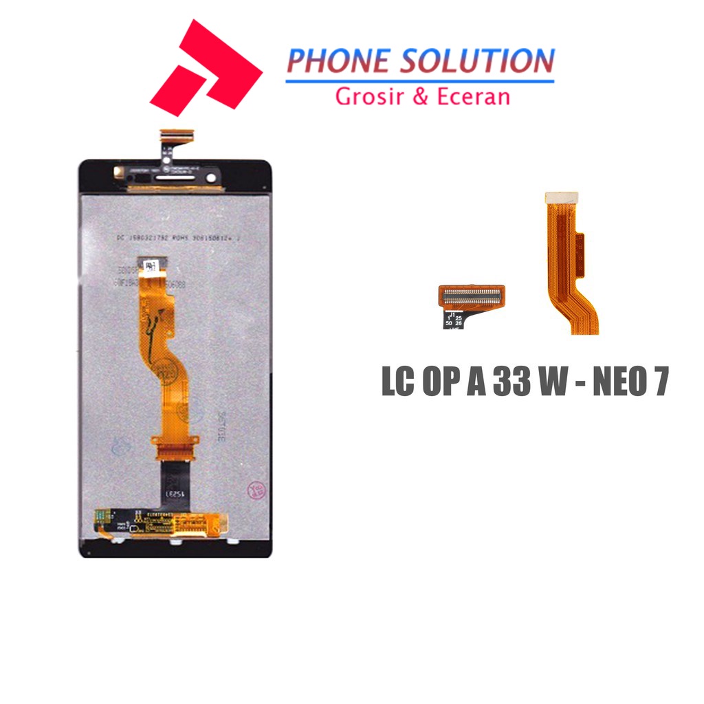 LCD Oppo A33W  LCD Neo 7 Fullset Touchscreen - Parts Kompatibel Dengan Produk Oppo // Supplier LCD Oppo A33W - Garansi 1 Bulan