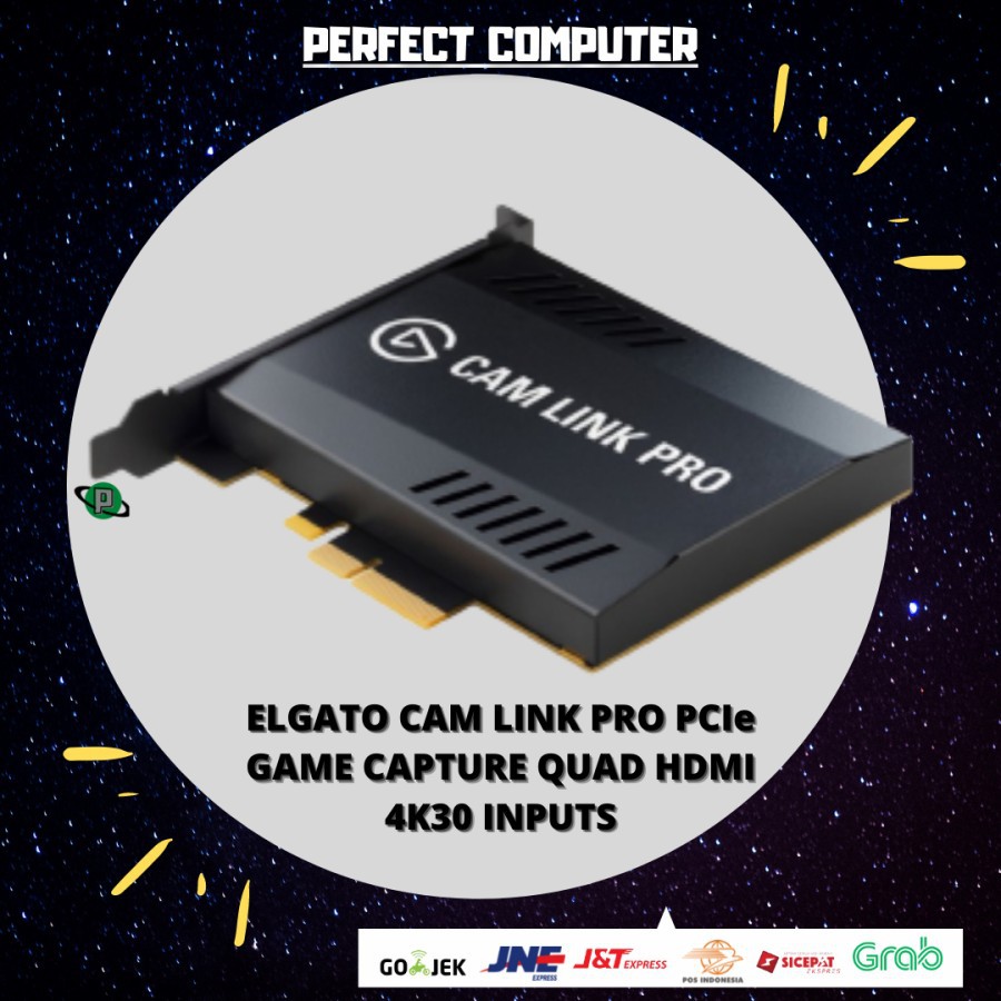 ELGATO CAM LINK PRO PCIe GAME CAPTURE QUAD HDMI 4K30 INPUTS