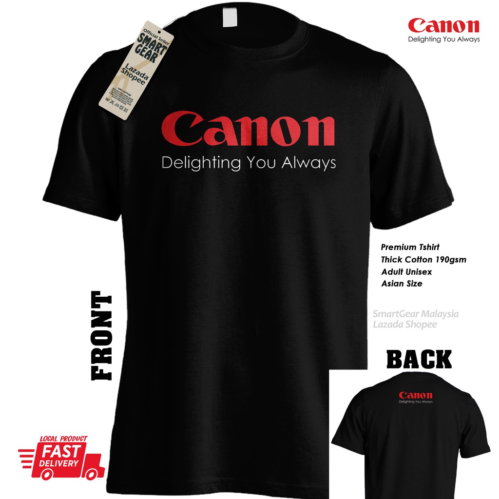 BAJU KAOS Canon Delighting You Always Tshirt Cotton Adult Unisex Photography Nikon DSLR Camera KATUN