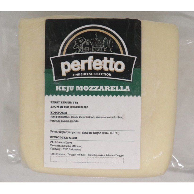 

Keju Perfetto Mozzarella 1 kg