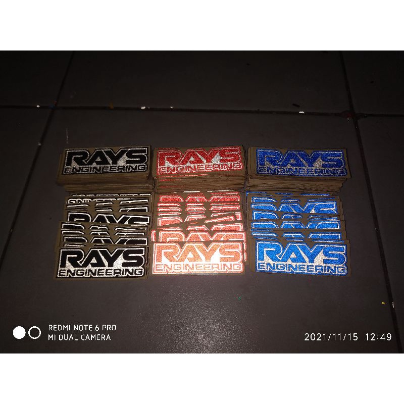 stiker Velg Mobil RAYS dan VOLK