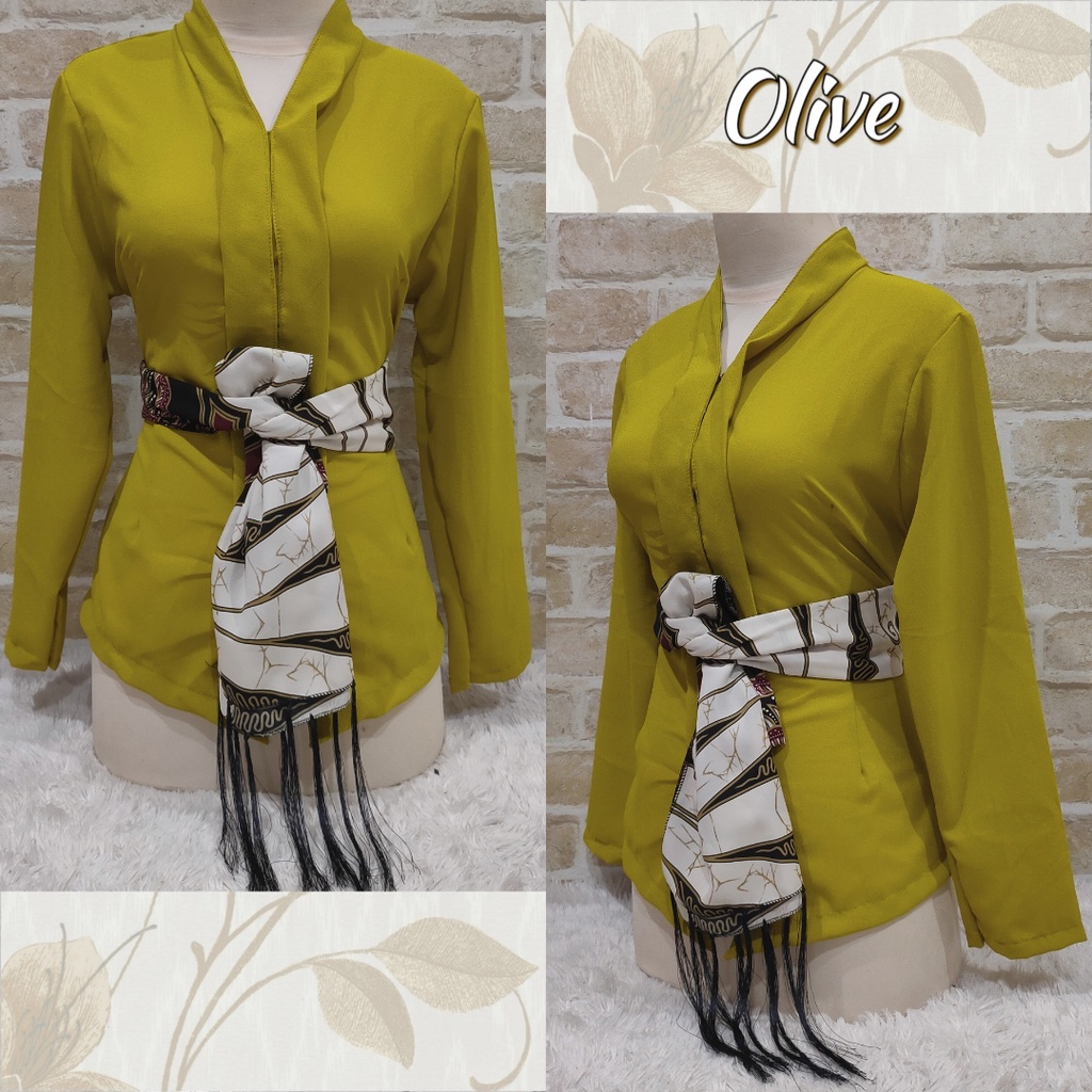 Kebaya Bali / Kebaya Kartini Polos / Kebaya Moscrepe (Soft Collection)