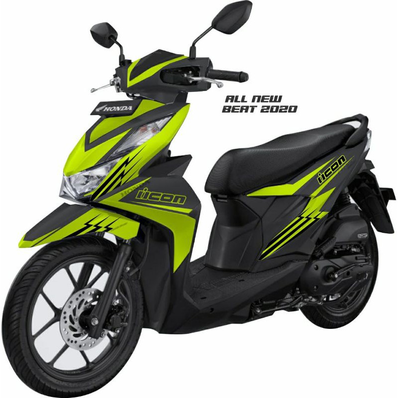 Decal Sticker All new Beat 2020 icon grafis hijau stabilo