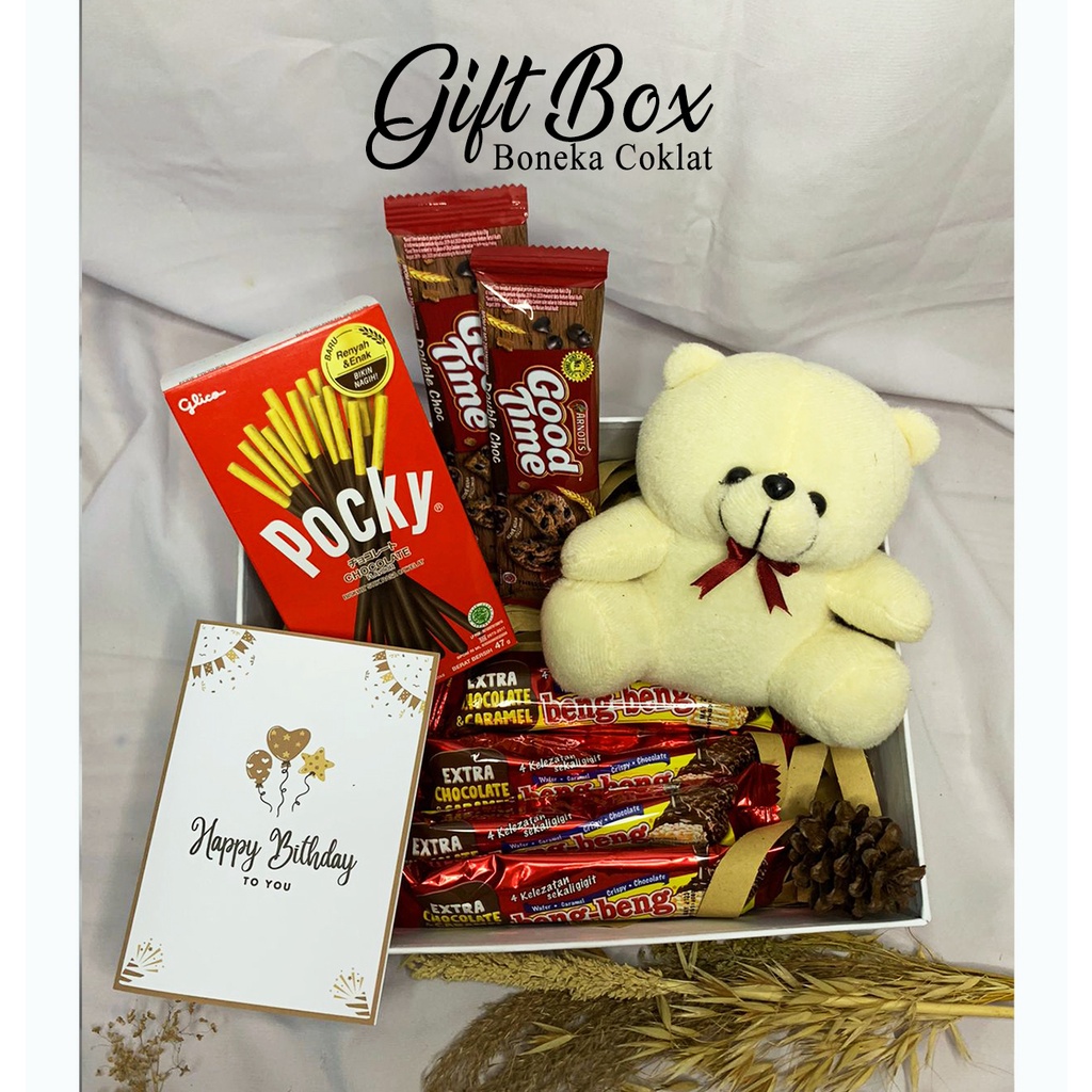 

Kado ultah untuk pacar Hamper Mix Boneka Pocky Goodtime Beng-beng hadiah untuk ultah / anniversary pacar cewek cowok