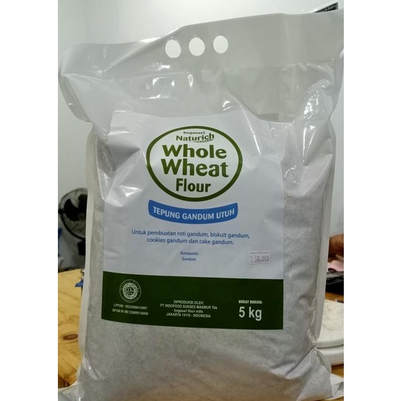 

BOGASARI WHOLE WHEAT FLOUR (TEPUNG GANDUM UTUH) 5 KG