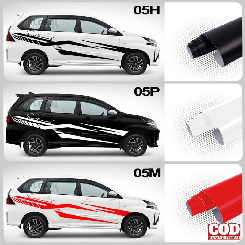 

stiker mobil avanza xenia sigra cayla terios stiker mobil advanza cutting terlaris