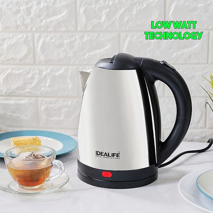 Teko Listrik Stainless Otomatis - Teko Listrik Low Watt 1.8L Idealife _Art