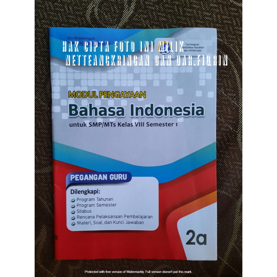 Buku Pegangan Guru SMP K13 Bahasa Indonesia Semester 1 kelas 7 8 9 Revisi 2018 Kartika-8