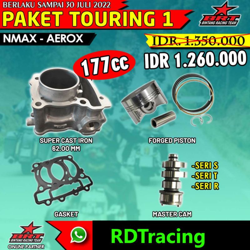 BLOCK SEHER BORING NMAX AEROX CAST IRON BRT