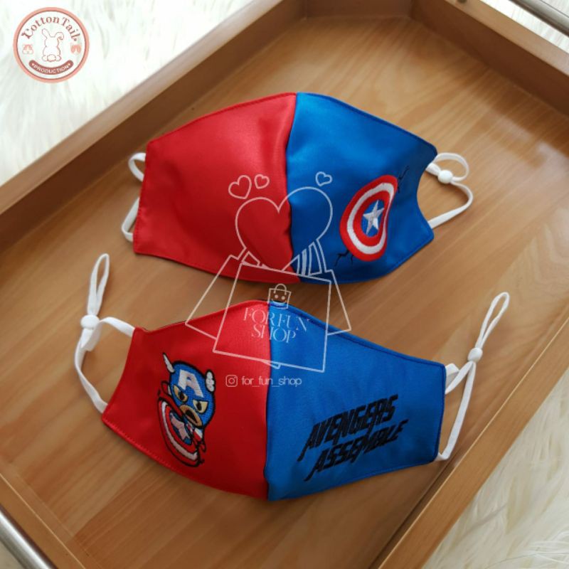 Masker SUPERHEROES Series - CAPTAIN AMERICA