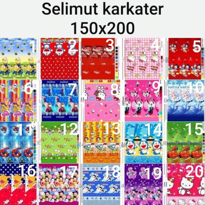 Promo Selimut Bulu Karakter 150x200 Dijual Murah Harga Importir Murah Shopee Indonesia