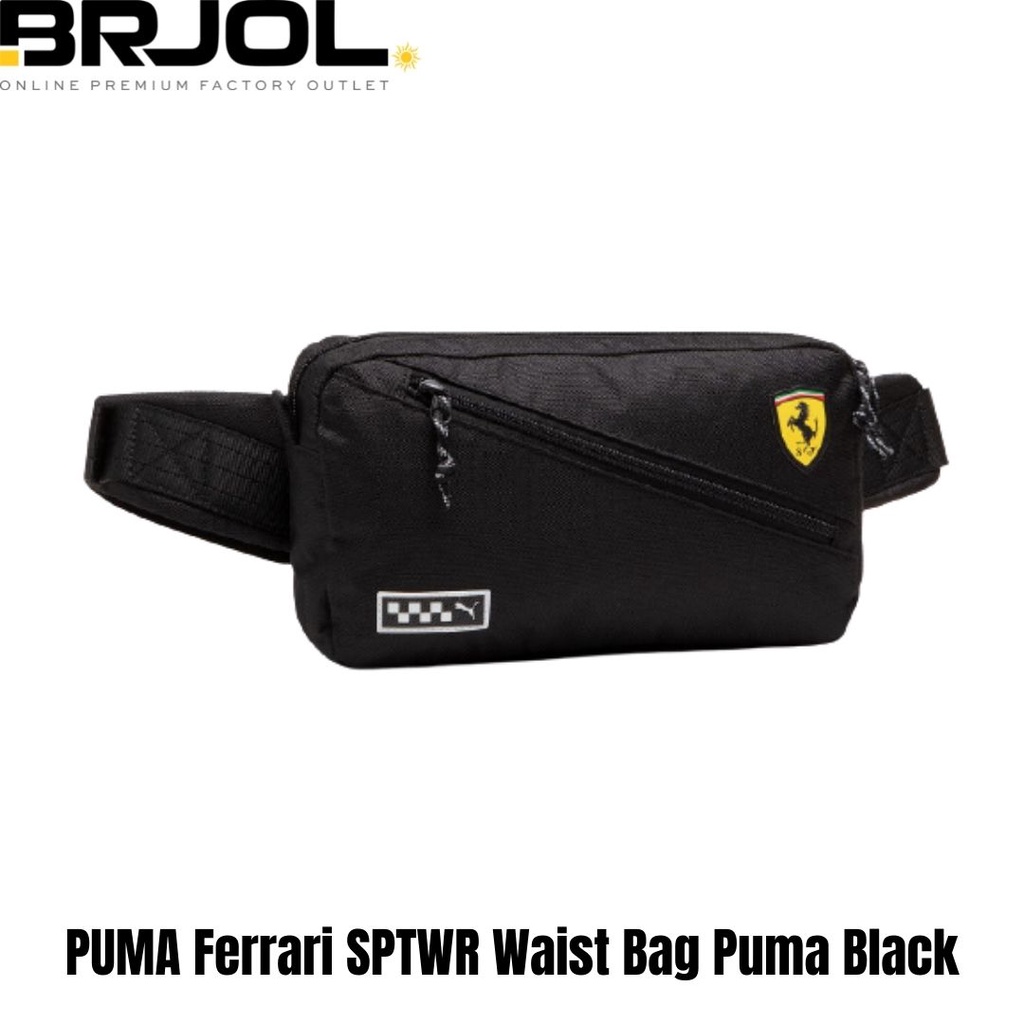 TAS PINGGANG ORIGINAL PUMA Ferrari SPTWR Waist Bag Puma Black 07840702