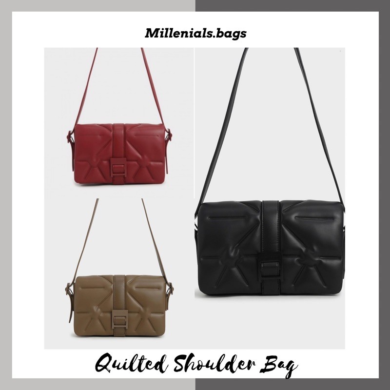 Cnk quilted shoulder bag