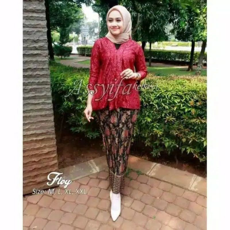 SETELAN KEBAYA FLOY BRUKAT / KEBAYA FLOY LD 130 / KEBAYA BRUKAT / KEBAYA WISUDA