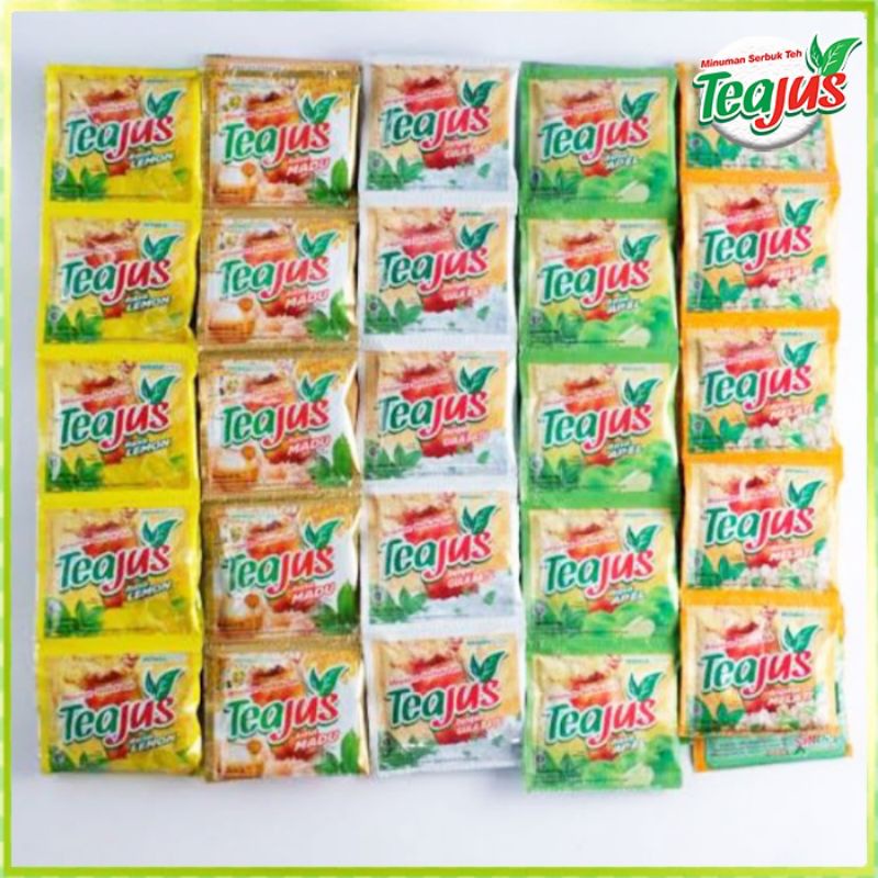 

Tea Jus isi 10 pcs Gula Batu Apel Melati Madu Lemon