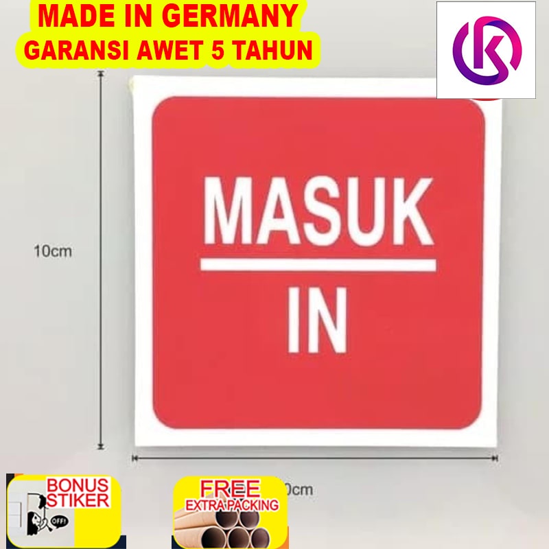 

Murah Acrylic Signage keluar/masuk 10x10