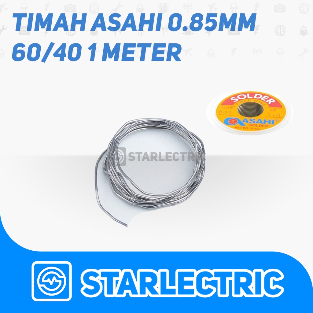 Timah Solder Asahi 0.85mm 0.85 60 40 High Quality Per Meter